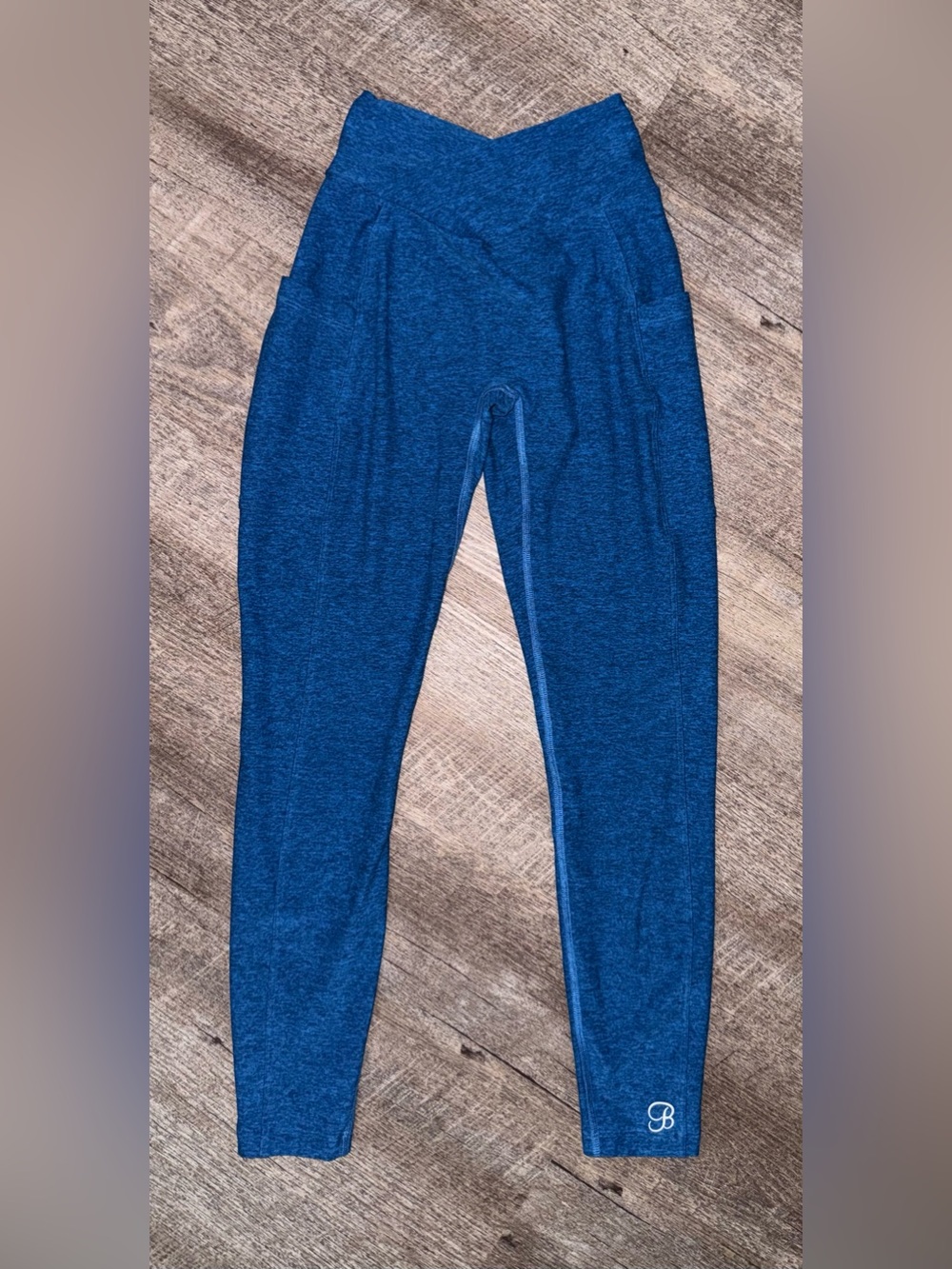 Bombshell Sportswear Contour Blue Athletic Leggings